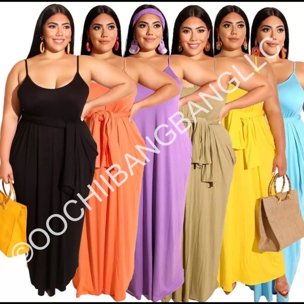 Solid Color Maxi Dresses